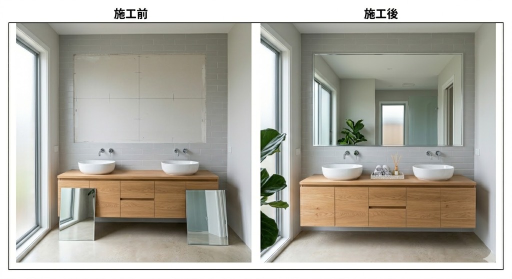 鏡の取り付け・交換